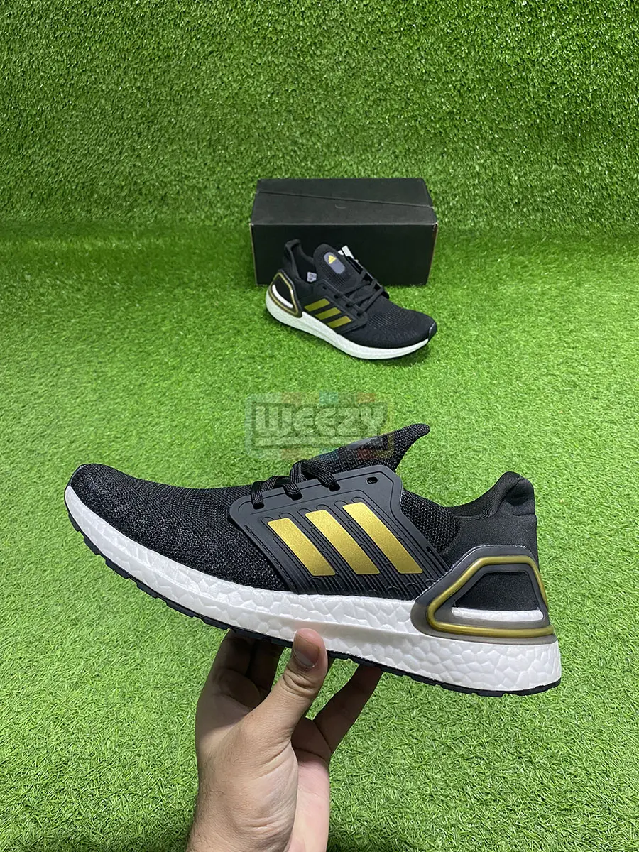 Ultraboost 20 (Blk/Gold) (Premium Quality) - Weeby Shoes